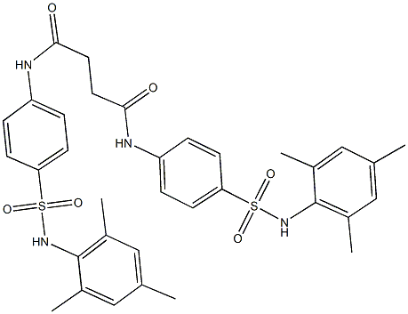 N~1~,N~4~-bis{4-[(mesitylamino)sulfonyl]phenyl}succinamide Struktur