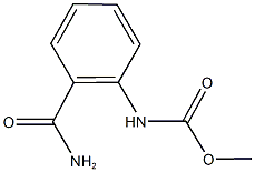 methyl 2-(aminocarbonyl)phenylcarbamate Struktur