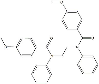 4-methoxy-N-{2-[(4-methoxybenzoyl)anilino]ethyl}-N-phenylbenzamide Struktur