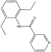 N-(2,6-diethylphenyl)nicotinamide Struktur