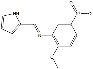 2-[({5-nitro-2-methoxyphenyl}imino)methyl]-1H-pyrrole Struktur