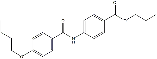 propyl 4-[(4-butoxybenzoyl)amino]benzoate Struktur