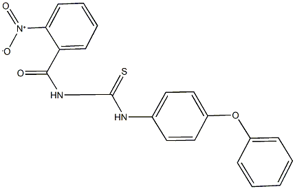 N-{2-nitrobenzoyl}-N'-(4-phenoxyphenyl)thiourea Struktur