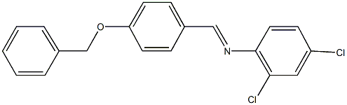 N-[4-(benzyloxy)benzylidene]-N-(2,4-dichlorophenyl)amine Struktur