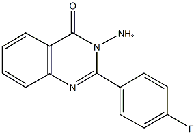 3-amino-2-(4-fluorophenyl)-4(3H)-quinazolinone Struktur