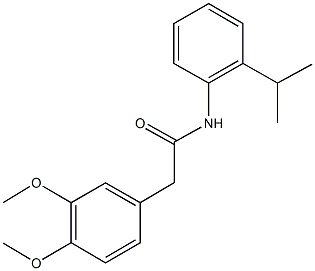 2-(3,4-dimethoxyphenyl)-N-(2-isopropylphenyl)acetamide Struktur