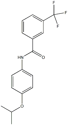 N-(4-isopropoxyphenyl)-3-(trifluoromethyl)benzamide Struktur