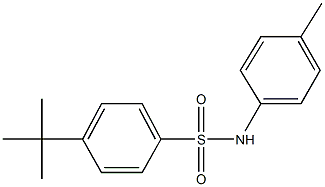 4-tert-butyl-N-(4-methylphenyl)benzenesulfonamide Struktur