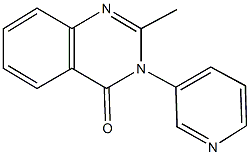 2-methyl-3-(3-pyridinyl)-4(3H)-quinazolinone Struktur