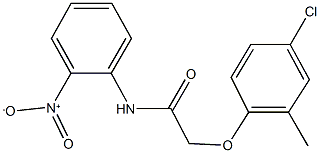 2-(4-chloro-2-methylphenoxy)-N-{2-nitrophenyl}acetamide Struktur