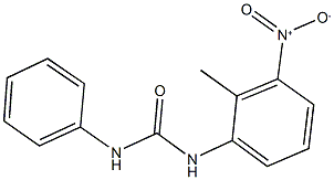 N-{3-nitro-2-methylphenyl}-N'-phenylurea Struktur