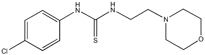 N-(4-chlorophenyl)-N'-[2-(4-morpholinyl)ethyl]thiourea Struktur