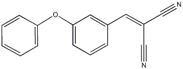 2-(3-phenoxybenzylidene)malononitrile Struktur