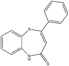 2-phenyl-1,5-benzothiazepine-4(5H)-thione Struktur