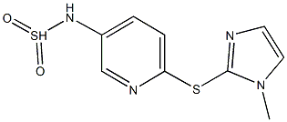 N-(dioxidosulfanyl)-6-[(1-methyl-1H-imidazol-2-yl)sulfanyl]-3-pyridinamine Struktur