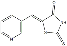 5-(3-pyridinylmethylene)-2-thioxo-1,3-thiazolidin-4-one Struktur