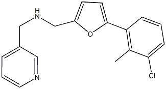 N-{[5-(3-chloro-2-methylphenyl)-2-furyl]methyl}-N-(3-pyridinylmethyl)amine Struktur