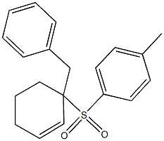 1-[(1-benzyl-2-cyclohexen-1-yl)sulfonyl]-4-methylbenzene Struktur