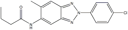 N-[2-(4-chlorophenyl)-6-methyl-2H-1,2,3-benzotriazol-5-yl]butanamide Struktur