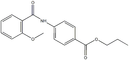 propyl 4-[(2-methoxybenzoyl)amino]benzoate Struktur