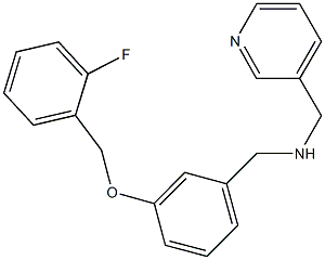 N-{3-[(2-fluorobenzyl)oxy]benzyl}-N-(3-pyridinylmethyl)amine Struktur