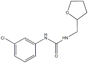 N-(3-chlorophenyl)-N'-(tetrahydro-2-furanylmethyl)urea Struktur