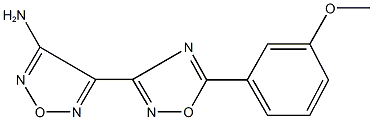 4-[5-(3-methoxyphenyl)-1,2,4-oxadiazol-3-yl]-1,2,5-oxadiazol-3-amine Struktur