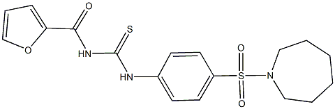 N-[4-(1-azepanylsulfonyl)phenyl]-N'-(2-furoyl)thiourea Struktur