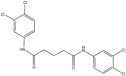 N~1~,N~5~-bis(3,4-dichlorophenyl)pentanediamide Struktur