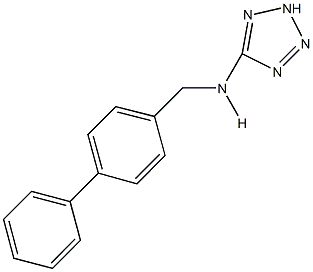 N-([1,1'-biphenyl]-4-ylmethyl)-N-(2H-tetraazol-5-yl)amine Struktur