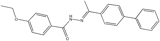 N'-(1-[1,1'-biphenyl]-4-ylethylidene)-4-ethoxybenzohydrazide Struktur