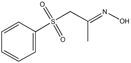 1-(phenylsulfonyl)acetone oxime Struktur