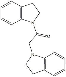 1-(2,3-dihydro-1H-indol-1-ylacetyl)indoline Struktur