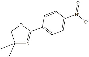 2-{4-nitrophenyl}-4,4-dimethyl-4,5-dihydro-1,3-oxazole Struktur