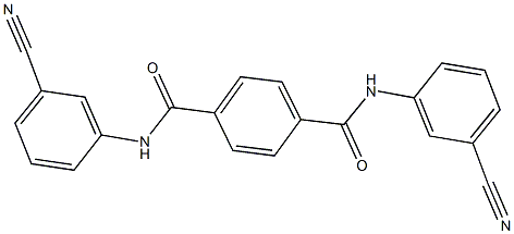 N~1~,N~4~-bis(3-cyanophenyl)terephthalamide Struktur