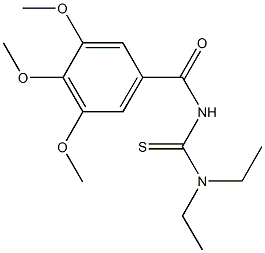 N,N-diethyl-N'-(3,4,5-trimethoxybenzoyl)thiourea Struktur