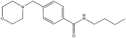 N-butyl-4-(4-morpholinylmethyl)benzamide Struktur