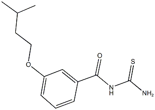 N-[3-(isopentyloxy)benzoyl]thiourea Struktur