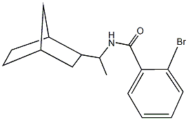 N-(1-bicyclo[2.2.1]hept-2-ylethyl)-2-bromobenzamide Struktur