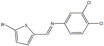 N-[(5-bromo-2-thienyl)methylene]-N-(3,4-dichlorophenyl)amine Struktur