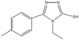 4-ethyl-5-(4-methylphenyl)-2,4-dihydro-3H-1,2,4-triazole-3-thione Struktur