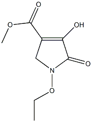 methyl 1-ethoxy-4-hydroxy-5-oxo-2,5-dihydro-1H-pyrrole-3-carboxylate Struktur