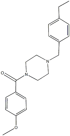 1-(4-ethylbenzyl)-4-(4-methoxybenzoyl)piperazine Struktur