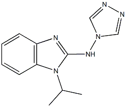 N-(1-isopropyl-1H-benzimidazol-2-yl)-N-(4H-1,2,4-triazol-4-yl)amine Struktur