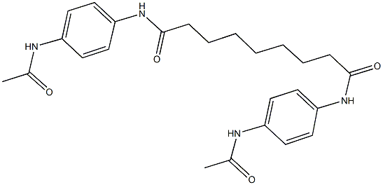 N~1~,N~9~-bis[4-(acetylamino)phenyl]nonanediamide Struktur