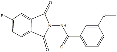 N-(5-bromo-1,3-dioxo-1,3-dihydro-2H-isoindol-2-yl)-3-methoxybenzamide Struktur