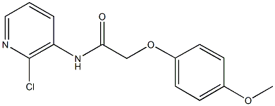 N-(2-chloro-3-pyridinyl)-2-(4-methoxyphenoxy)acetamide Struktur