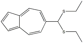 6-[bis(ethylsulfanyl)methyl]azulene Struktur