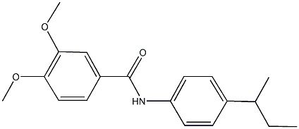 N-(4-sec-butylphenyl)-3,4-dimethoxybenzamide Struktur