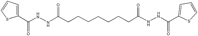 N'-{9-oxo-9-[2-(thien-2-ylcarbonyl)hydrazino]nonanoyl}thiophene-2-carbohydrazide Struktur